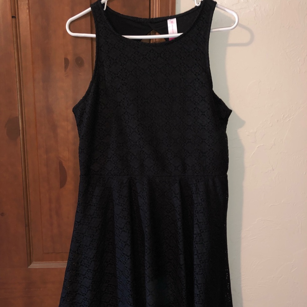 Black lace dress